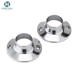 Giá Đỡ Tủ Quần Áo Bằng Thép Không Gỉ Nặng Thanh Ổ Cắm Mặt Bích Thanh Giữ Tủ Quần Áo Hỗ Trợ Kết Thúc Thanh, Đường Kính 1" - Product Image 1