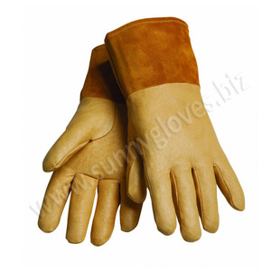 ถุงมือหนังเชื่อมอาร์กอนกันลื่นแบบกำหนดเองสำหรับงานฤดูหนาวเพื่อความปลอดภัย โดย Sunny Gloves - Product Image 3
