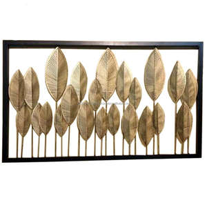 แฮนด์เมดใบโลหะผนังศิลปะตกแต่งบ้าน - Product Image 6