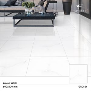 Effet de marbre moderne 600x600 Carreaux de sol muraux aspect brillant poli émaillé porcelaine intégrale du principal exportateur 60x60cm - Product Image 3