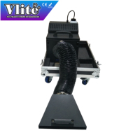 Vlite M2K Professionnel 2000W Machine à Brouillard d'Eau avec Télécommande Sans Fil DMX512 2 Canaux, Flight Case, Audio Vidéo Éclairage 8000cuft/min