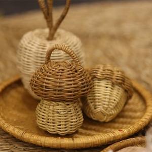 Handwoven Rattan <b>Mushroom</b>, <b>Christmas</b> <b>Ornaments</b> for <b>Christmas</b> Decor - Product Image 4