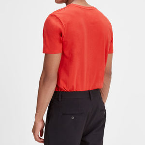 Hot Sale <b>Men</b> New Arrival Custom Factory Made Solid <b>Orange</b> Color T-<b>Shirt</b> - Product Image 3