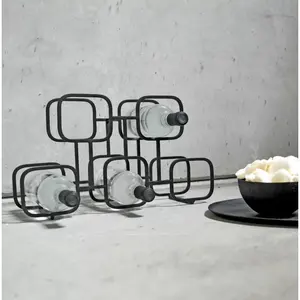 Porte-vin en métal de haute qualité 5 bouteilles pour bar et hôtels vin whisky bière stockage Barware - Product Image 5