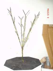 <b>Tree</b> Design Antique Brass Metal Golden with Multi Color <b>Lighting</b> Table Desk Lamp for Bedroom Living Room and Hotels Decorative - Product Image 4