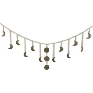 Top Quality Handmade 15 Moon Phases Garland Gold Finished With Chain Hanging At Low Budget Price