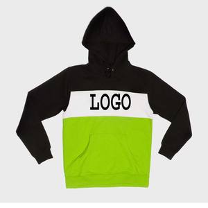 เสื้อมีฮู้ดผ้าฟลีซสำหรับผู้ชายผ้าคอตตอน100% มี3สีผสมกันผ้าถักกันหด - Product Image 4