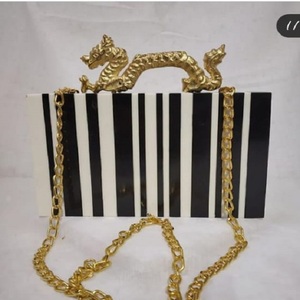 Nueva llegada de la mejor calidad de las señoras de noche bolsos de embrague de acrílico madre de perla embrague de metal - Product Image 1