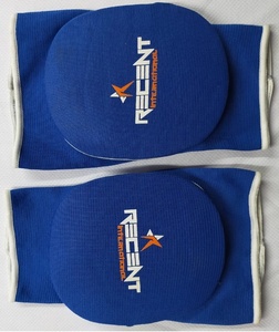 <b>RECENT</b> Warm Sports Foam Padded Boxing Knee Protective Pads Contrast Color Trim 100% Woven Polyester Elastic Minimum <b>Order</b> 1 Pair - Product Image 3