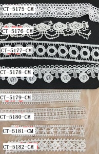 Prix d'usine, adorno de encaje, bordure en dentelle, matériel de couture, recorte de encaje, polyester, fil de lait, broderie en coton, guipure, dentelle - Product Image 4