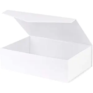 럭셔리 사용자 정의 디자인 럭셔리 에코 친화적 인 마그네틱 접이식 화이트 최고 품질의 골판지 종이 포장 와인 선물 상자
