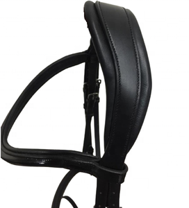 Harnais d'équitation intelligent en cuir avec surpiqûres contrastées et corde anti-stress, type harnais fantaisie - Product Image 2