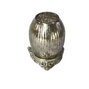 เชิงเทียนตกแต่งทำจากแก้วแบบโบราณเชิงเทียนสำหรับชาเชิงเทียนทำมือ - Product Image 1