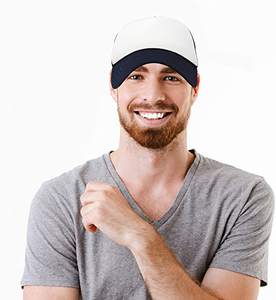 Casquette de baseball en maille réglable pour femme 100% polyester avec logo personnalisé - Product Image 1