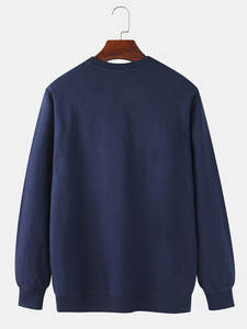 Sudadera Ecológica 100% Algodón para Hombre, con Estampado en el Pecho, Teñido Liso, para Invierno, con Impresión Digital, Tela de Felpa, Diseño Personalizado - Product Image 3