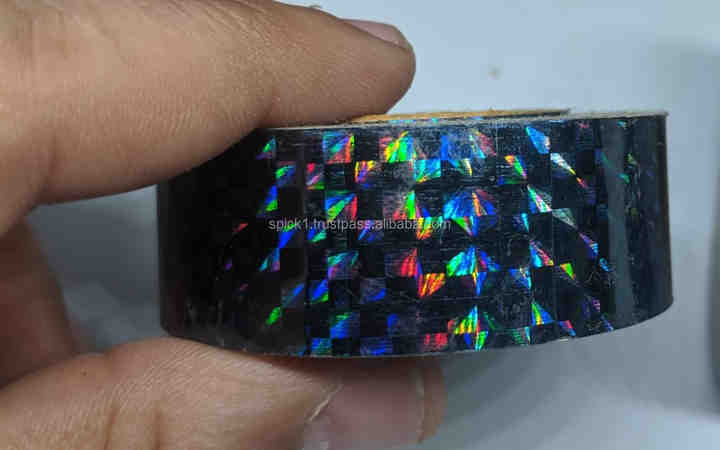 Water-ACTIVATED Holographic Mirror Tapes Pressure-Sensitive Acrylic ...