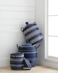 Cestas de almacenamiento de algas marinas respetuosas con el medio ambiente, cesta de almacenamiento hecha a mano, decoración para hogar y Hotel - Product Image 4