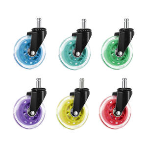 Vente chaude transparent <span class=keywords><strong>3</strong></span> pouces pu roulette pivotante <span class=keywords><strong>roues</strong></span> 75mm pivotant rouleau noir pour chaise de bureau - Product Image 6