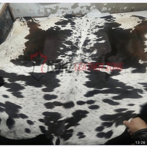 Foshan Hotel decorativo hecho a mano marrón cuero de vaca alfombra Anti-píldora de gran tamaño para muebles y decoración del hogar - Product Image 2
