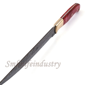 New Custom Hand Forged Damascus Fillet Fishing knife With leather Sheath cover (smk1630) - Product Image 4