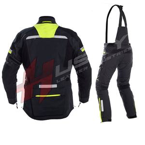 เสื้อกีฬาผ้าคอร์ดูร่าระบายอากาศได้ดีใส่สบายและกันน้ำเสื้อแจ็กเก็ตแข่งรถมอเตอร์ไซด์พร้อมกางเกงเอี๊ยมสำหรับผู้ชื่นชอบ - Product Image 2