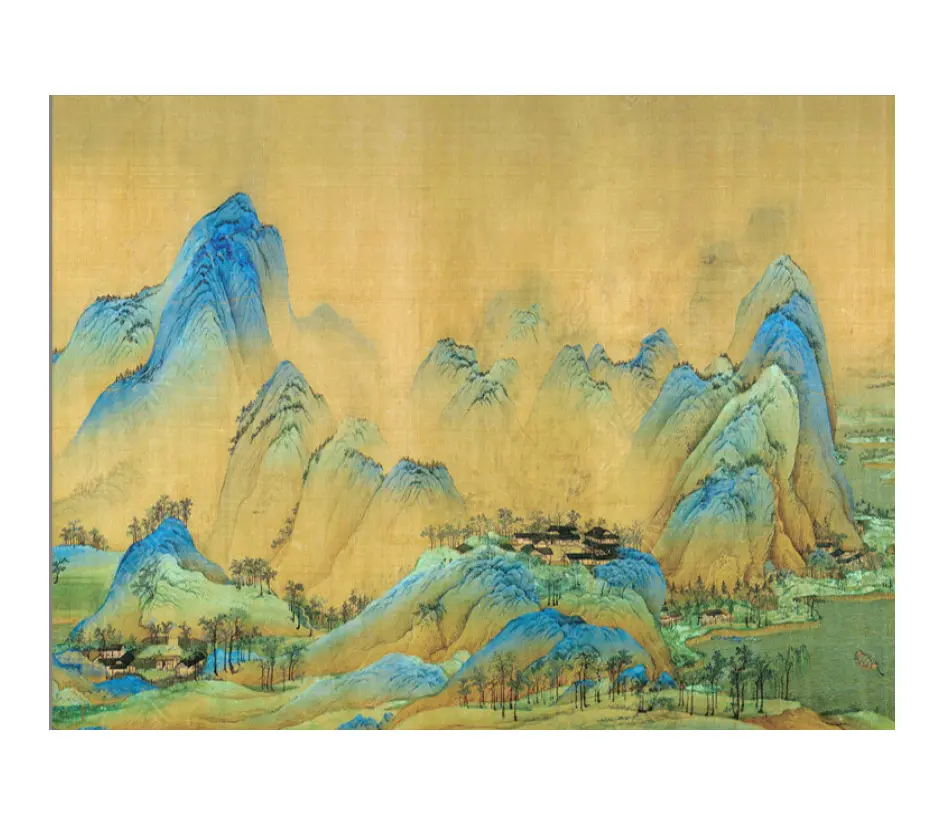 Kertas Dinding Mural Lukisan Dinding Chines Tradisional Dapat Dilepas dan Tahan Lama Kustom