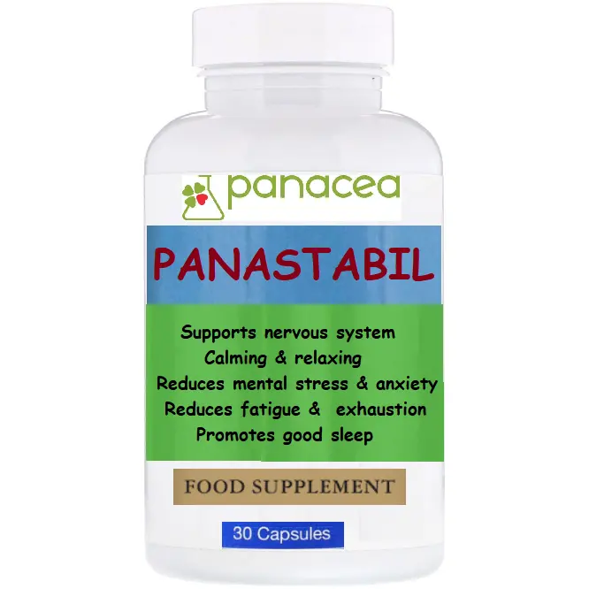 PANASTABIL / 30 Capsules/ Supports nervous system. Calming & relaxing. Antidepressant.Reduces mental stress & anxiety & fatigue