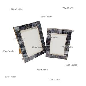 <b>Set</b> Of 2 Customized Size <b>Mirror</b> Frame In Wooden And Mother Of Pearl Work Wall Decor <b>Mirror</b> Frame In Bulk - Product Image 4