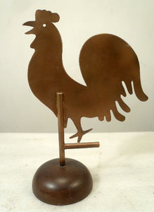 Gallina de metal de hierro con pollitos para el artículo decorativo del hogar - Product Image 3