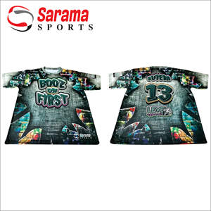 เสื้อเจอร์ซีย์เบสบอลสำหรับผู้ชายเสื้อซอฟต์บอลพิมพ์ลายออกแบบโลโก้ซับลิเมชัน - Product Image 1