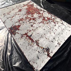 Alfombra de lana impresa moderna persa hecha a mano de lujo de alta calidad, alfombras de diseño personalizado para el hogar, sala de estar decorativa, espacio de oración - Product Image 1