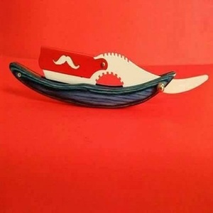 Couteau de rasoir professionnel à bord droit en acier inoxydable, outil de rasage des sourcils et de la barbe, 1 pièce - Product Image 3