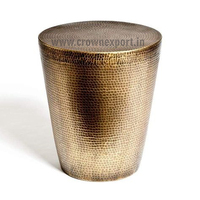 Tabouret en métal de style vintage pour le salon, meubles de jardin, tabouret de bar en laiton le plus vendu pour la décoration à bas prix