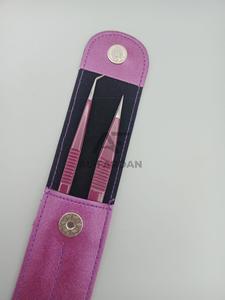 แหนบปลายขนตาแบบตรง45องศาทำจากสเตนเลสทนทานแบบมืออาชีพตามสั่ง - Product Image 5