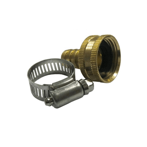 1/2'' X 3/4'' Aluminum Quick Female Brass <b>Hose</b> Connector Coupling Stainless Steel Clamp Design Outdoor Garden Water Accessories - Product Image 1