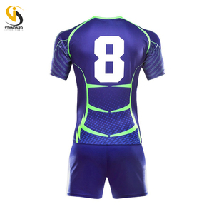 Uniformes de rugby personnalisés de haute qualité, respirants, 100% polyester, maillots de rugby pour hommes, kits OEM, vêtements de sport personnalisés par sublimation - Product Image 3