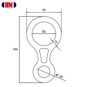 Descender en aluminium A233 en forme de 8 - Product Image 4