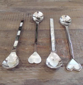 Hot Vantage Moderne De Luxe Unique En Laiton Gaufré Nickel Plaqué Fantaisie Offre Spéciale Alimentaire Moderne Couverts Ou Couverts Ensemble avec Cuillère - Product Image 6