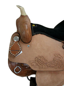 Selles de cheval de course Western en cuir véritable de qualité supérieure Ensemble d'accessoires durables - Product Image 4