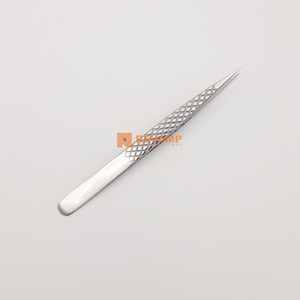 Professional Precision Doted Handle Anti-Static Durable 10mm Eyelash Extension <b>Tweezers</b> for Mega Volume Lashes Sustainable - Product Image 6