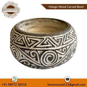 Fabricant indien exportateur de bols sculptés à la main pour cadeaux de décoration souvenir fournisseur en vrac de qualité supérieure prix de gros bon marché - Product Image 2