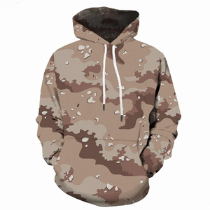 Sweat à capuche camouflage de haute qualité pour hommes, sweat-shirts à fermeture éclair et bloc de couleurs pour l'hiver - Product Image 2