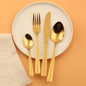 Juego de cubiertos de oro 2023, juego de cubiertos de acero inoxidable, cubiertos europeos de mesa para AU - Product Image 5