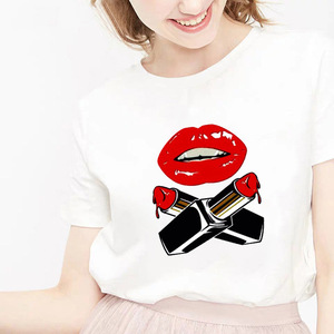 Wholesale female T-shirt Custom Printing <b>Tops</b> Tee Women's Summer T Shirt - Product Image 4