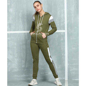 Vente de gros Survêtements de jogging d'entraînement avec logo personnalisé pour femmes Ensemble de survêtements grande taille avec logo Survêtements d'hiver - Product Image 2