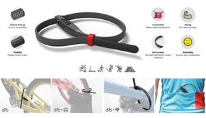 Cerradura de cable para casco de bicicleta, combinación de 3 dígitos, fabricante OEM - Product Image 5