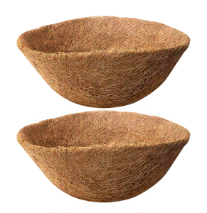 กระถางต้นไม้แบบแขวนกาบมะพร้าวเวียดนาม,กระถางมะพร้าวธรรมชาติสำหรับตกแต่งสวนกระถางดอกไม้มะพร้าว - Product Image 1