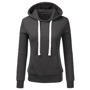 OEM Women's Plain Hooded Sweatshirt Winter Hoodies <b>Jumper</b> Tops <b>Pullover</b> Plus Size - Product Image 4