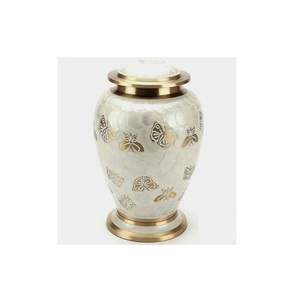 Urnes funéraires en aluminium couleur argent et or de la plus haute qualité pour cendres humaines - Product Image 2