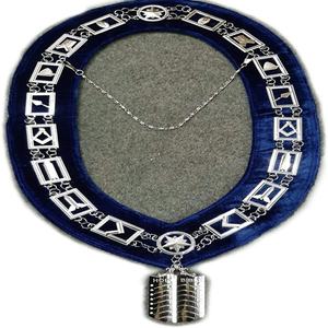 BLEUE MAÇONNIQUE PASSÉ MAÎTRE TABLIER AVEC CHAÎNE COLLIER EN CUIR MAÇONNIQUE TABLIER - Product Image 6